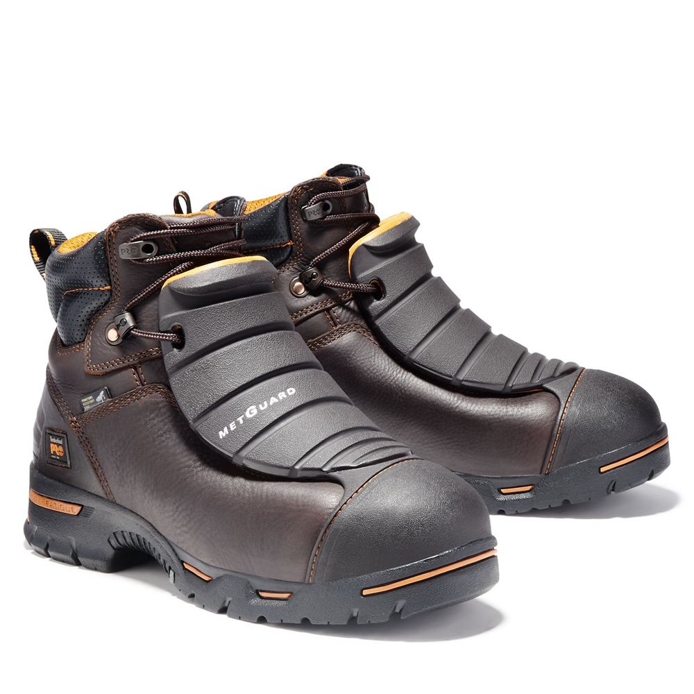 Bocanci De Muncă Timberland Barbati Maro - Pro® Endurance 6\" Met Guard Steel Toe - Romania - GFVWCB7